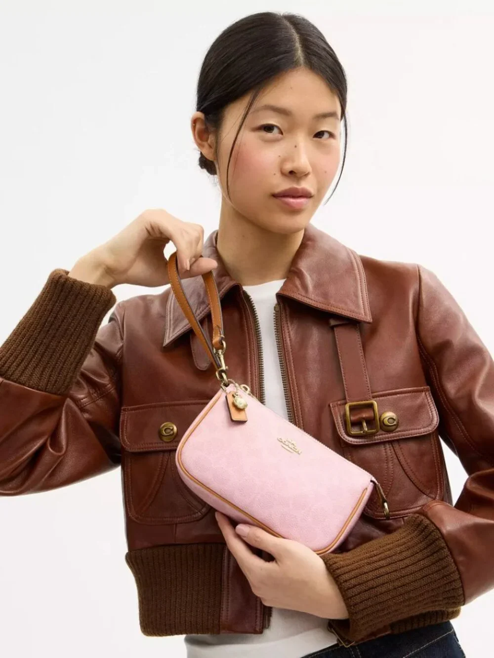 Coach Nolita 19 In Signature Canvas With Charms Powder Pink - Picture 3 of 10